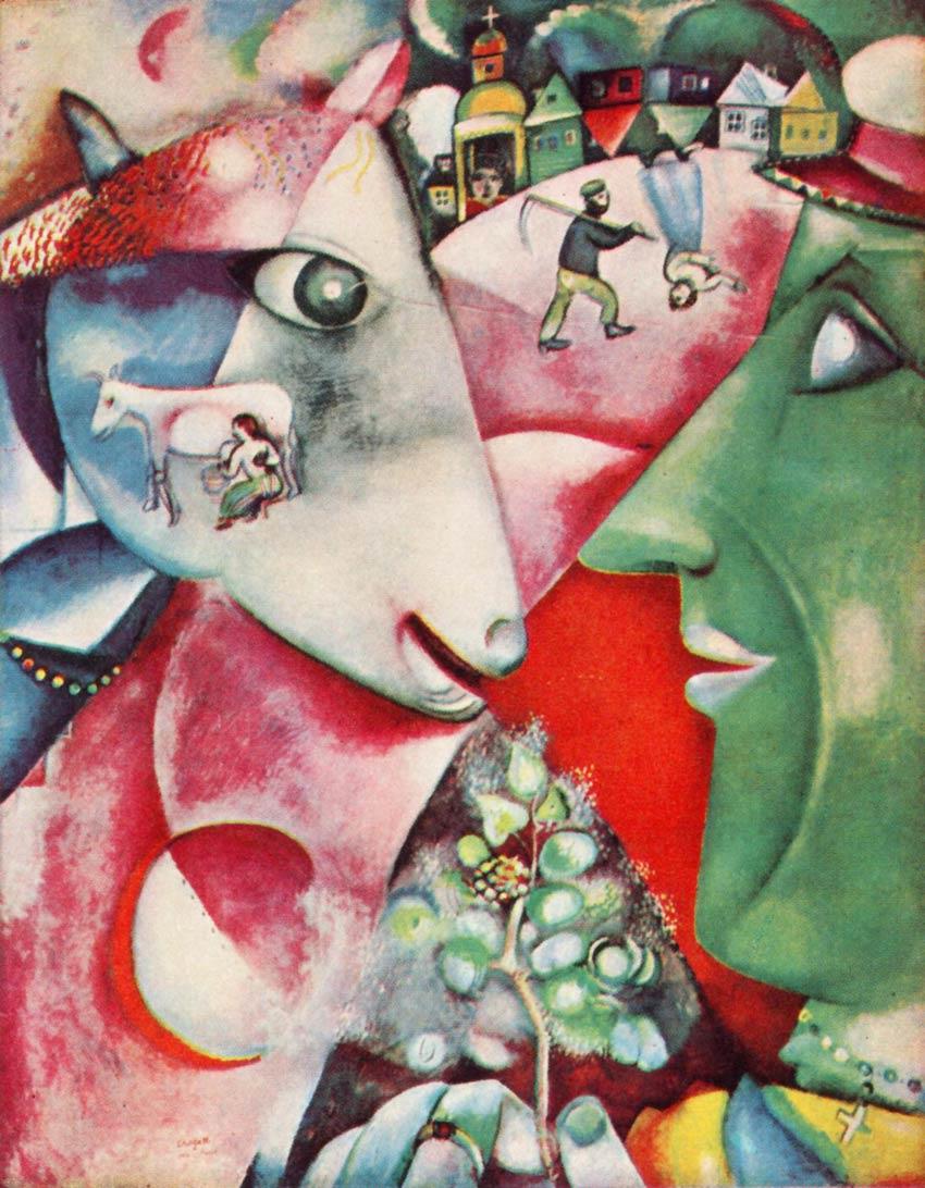 Moi et le Village contemporain Marc Chagall Peintures à l'huile